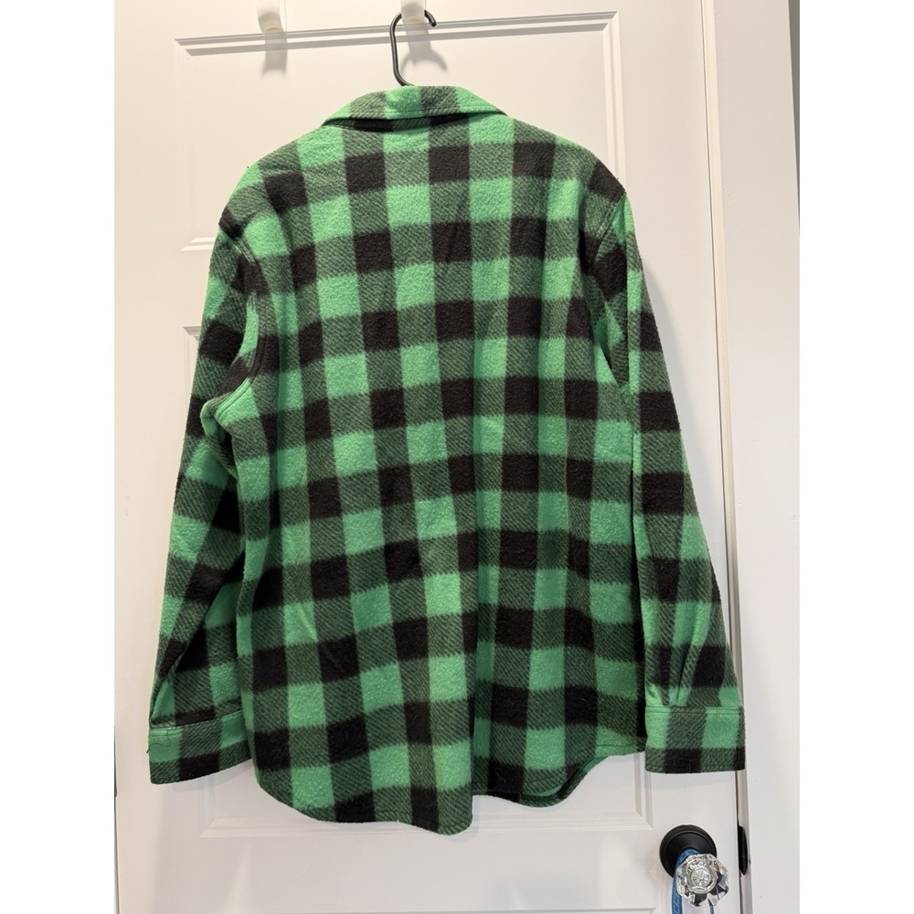 Junction West‎ Buffalo Plaid Flannel Shirt Women's L Green Black Shackleton Cozy - Picture 3 of 3